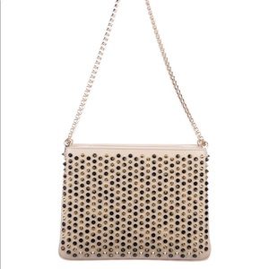 Creme leather Christian Louboutin Triloubi bag